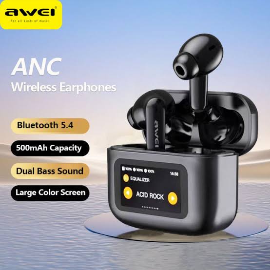 Awei T56 ANC Earbuds With LED Display