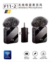 F11-2 Collar Wireless Microphone iPhone/Android & Type C Supported 99% Noise Cancellation